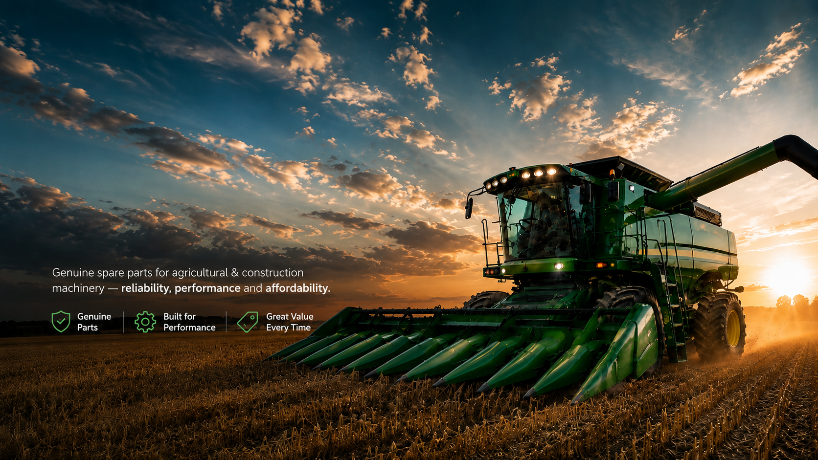 Genuine and replacement parts for combine harvesters and farm machinery — reliability, performance and value you can trust.